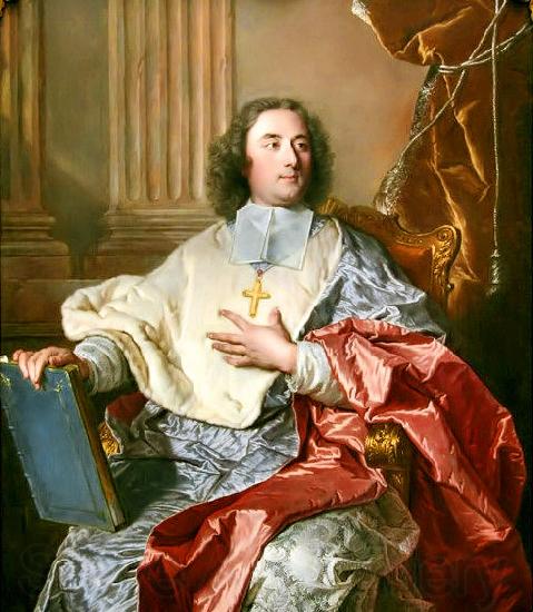 Hyacinthe Rigaud Archbishop of Cambrai Norge oil painting art